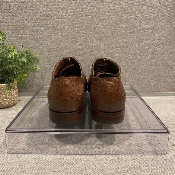 Barker Black Deer Skin Oxford Size 11 - Picture 4 of 13